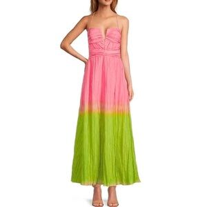 Antonio Melani Pink/Green Ombré Maxi Dress